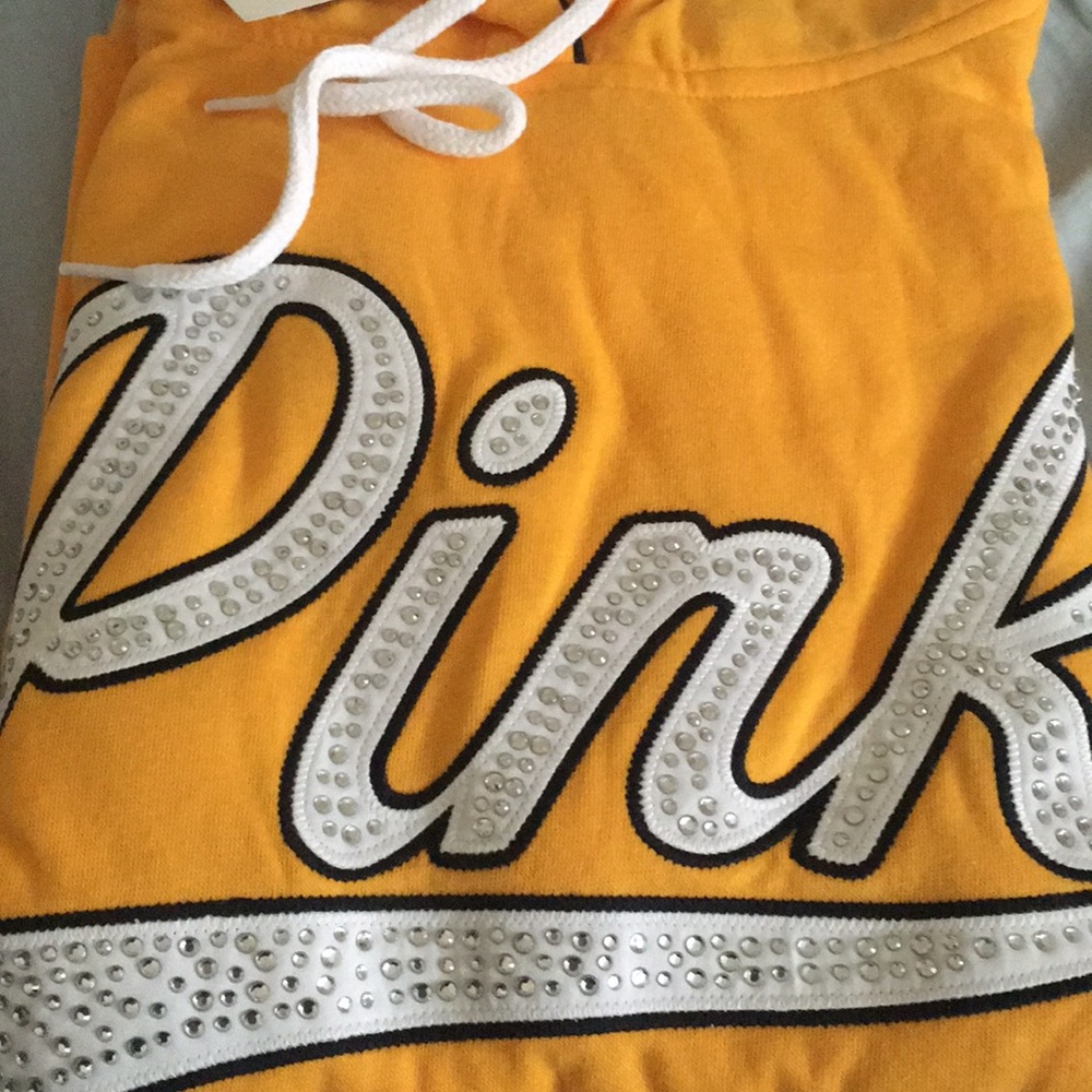 Gold pink bling pullover sweater